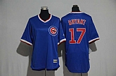 Women Chicago Cubs #17 Kris Bryant Blue Cooperstown New Cool Base Stitched Jersey,baseball caps,new era cap wholesale,wholesale hats